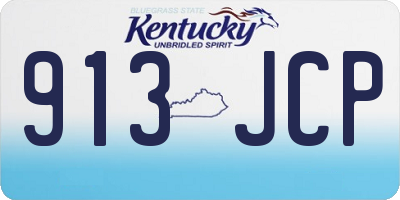 KY license plate 913JCP