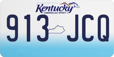 KY license plate 913JCQ