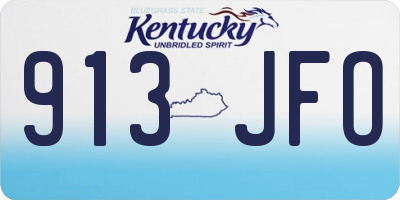 KY license plate 913JFO