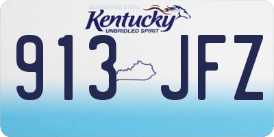 KY license plate 913JFZ