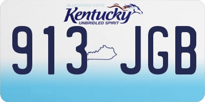 KY license plate 913JGB
