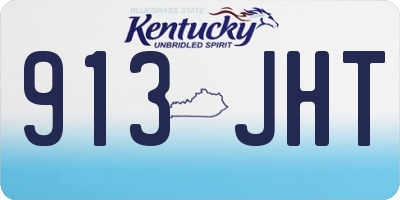 KY license plate 913JHT