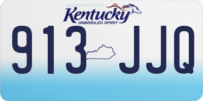 KY license plate 913JJQ