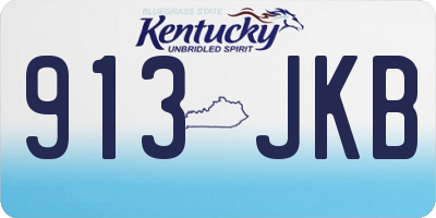 KY license plate 913JKB