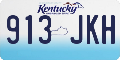 KY license plate 913JKH