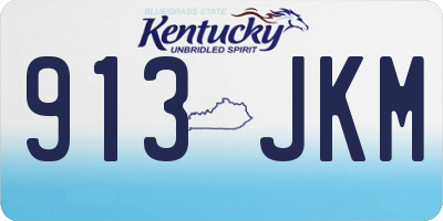 KY license plate 913JKM
