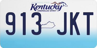 KY license plate 913JKT