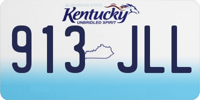KY license plate 913JLL