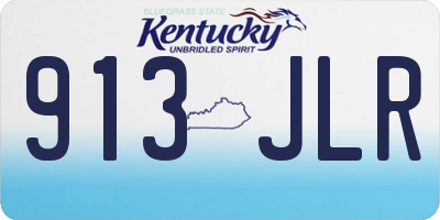 KY license plate 913JLR