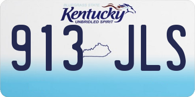 KY license plate 913JLS