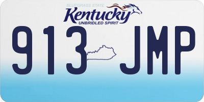 KY license plate 913JMP