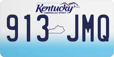 KY license plate 913JMQ