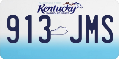KY license plate 913JMS