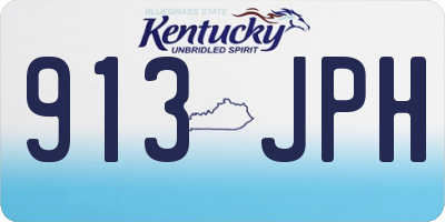 KY license plate 913JPH