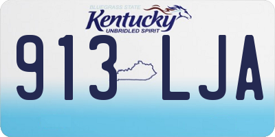 KY license plate 913LJA