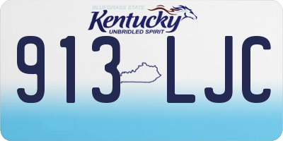 KY license plate 913LJC