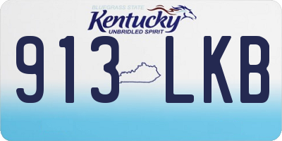 KY license plate 913LKB