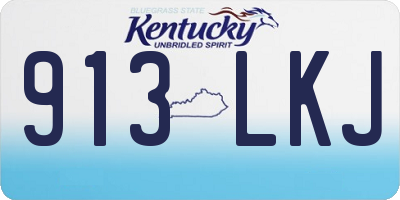 KY license plate 913LKJ