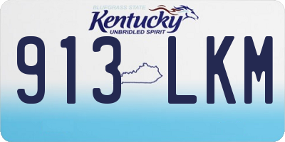 KY license plate 913LKM