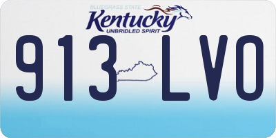 KY license plate 913LVO