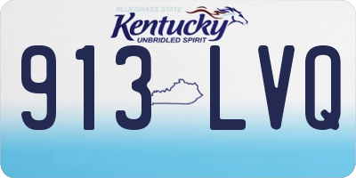 KY license plate 913LVQ