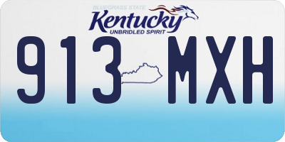 KY license plate 913MXH
