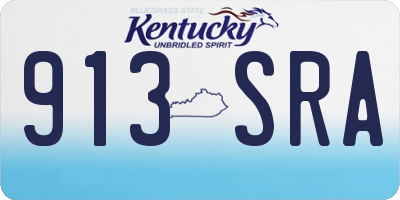 KY license plate 913SRA