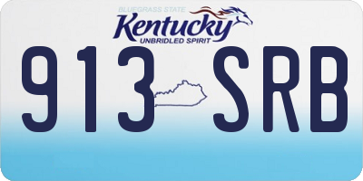KY license plate 913SRB