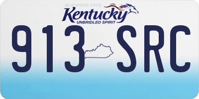 KY license plate 913SRC