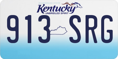 KY license plate 913SRG