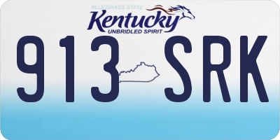 KY license plate 913SRK