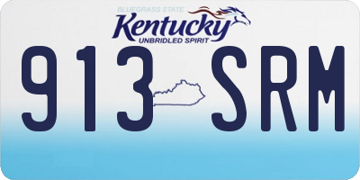 KY license plate 913SRM