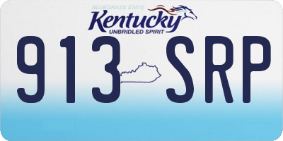 KY license plate 913SRP