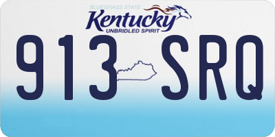 KY license plate 913SRQ