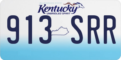 KY license plate 913SRR