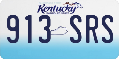 KY license plate 913SRS
