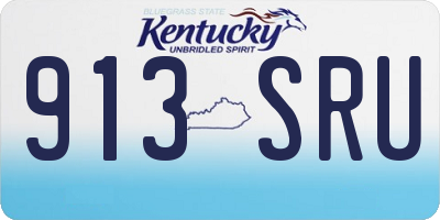 KY license plate 913SRU