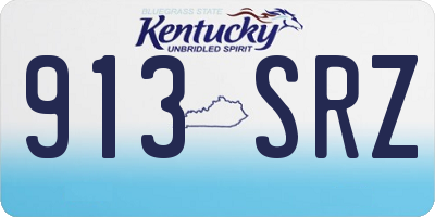 KY license plate 913SRZ