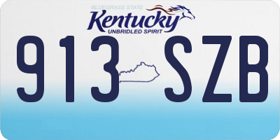 KY license plate 913SZB