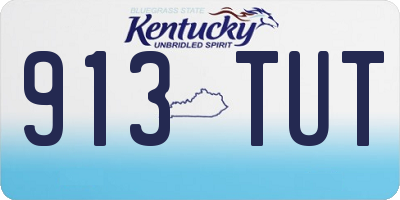 KY license plate 913TUT