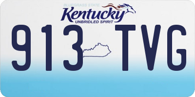 KY license plate 913TVG