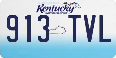 KY license plate 913TVL