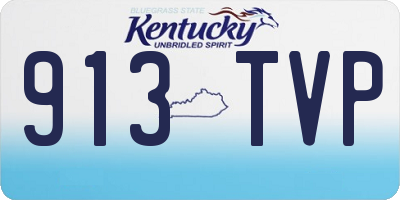 KY license plate 913TVP