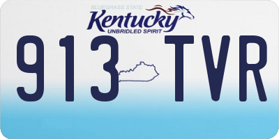 KY license plate 913TVR
