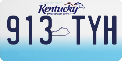 KY license plate 913TYH