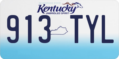 KY license plate 913TYL