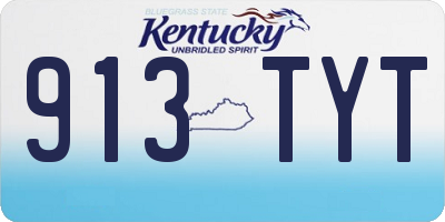 KY license plate 913TYT