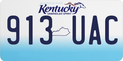 KY license plate 913UAC