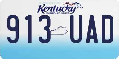 KY license plate 913UAD