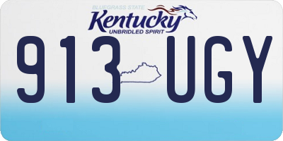 KY license plate 913UGY